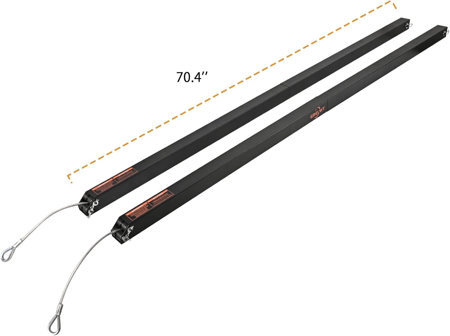 Trailer Gate Lift Assist with Tailgate Utility Trailer Gate and Ramp 2 Sided (Black)