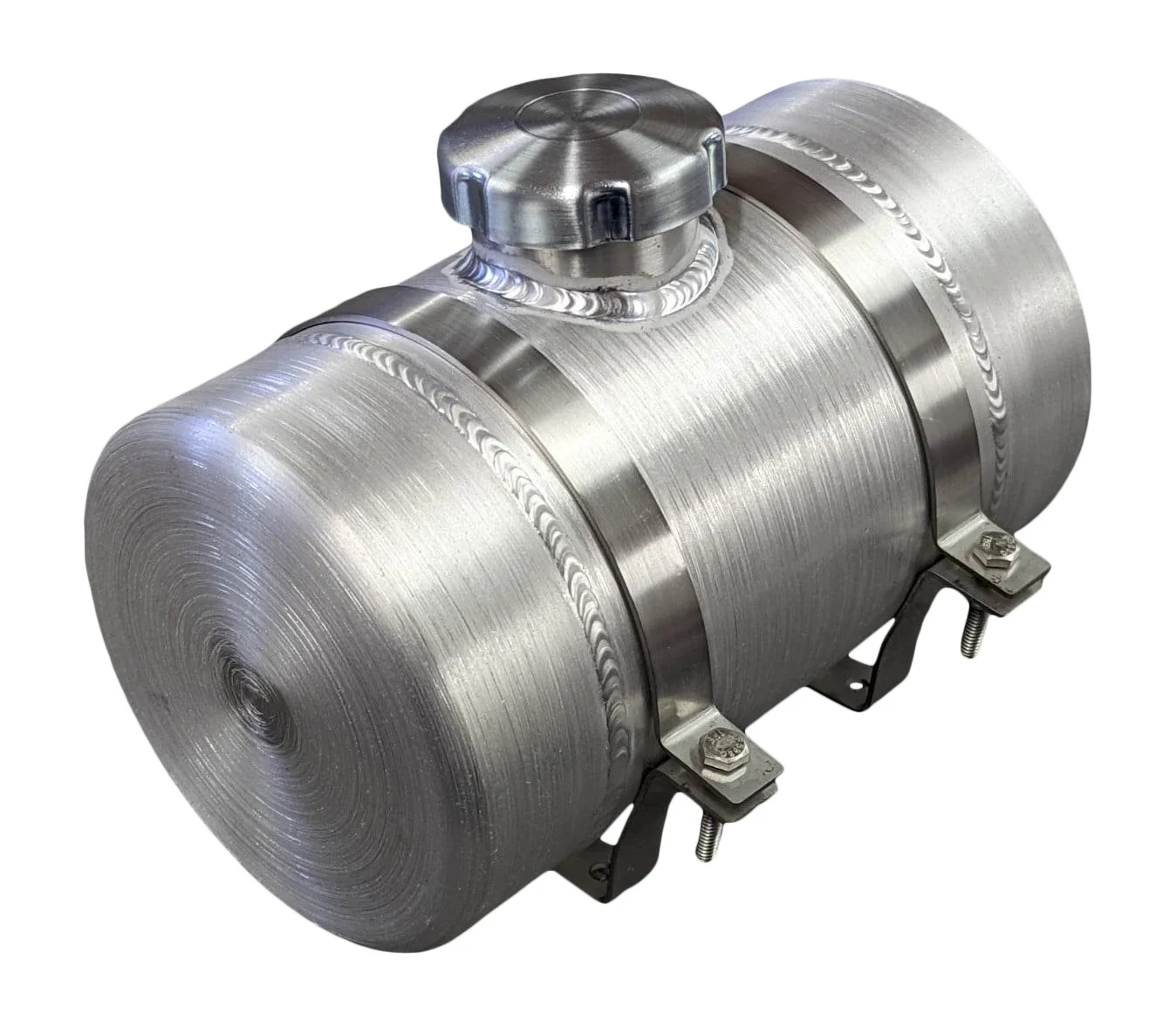 6x8 Center Fill Round Spun Aluminum Gas Tank .80 Gallon