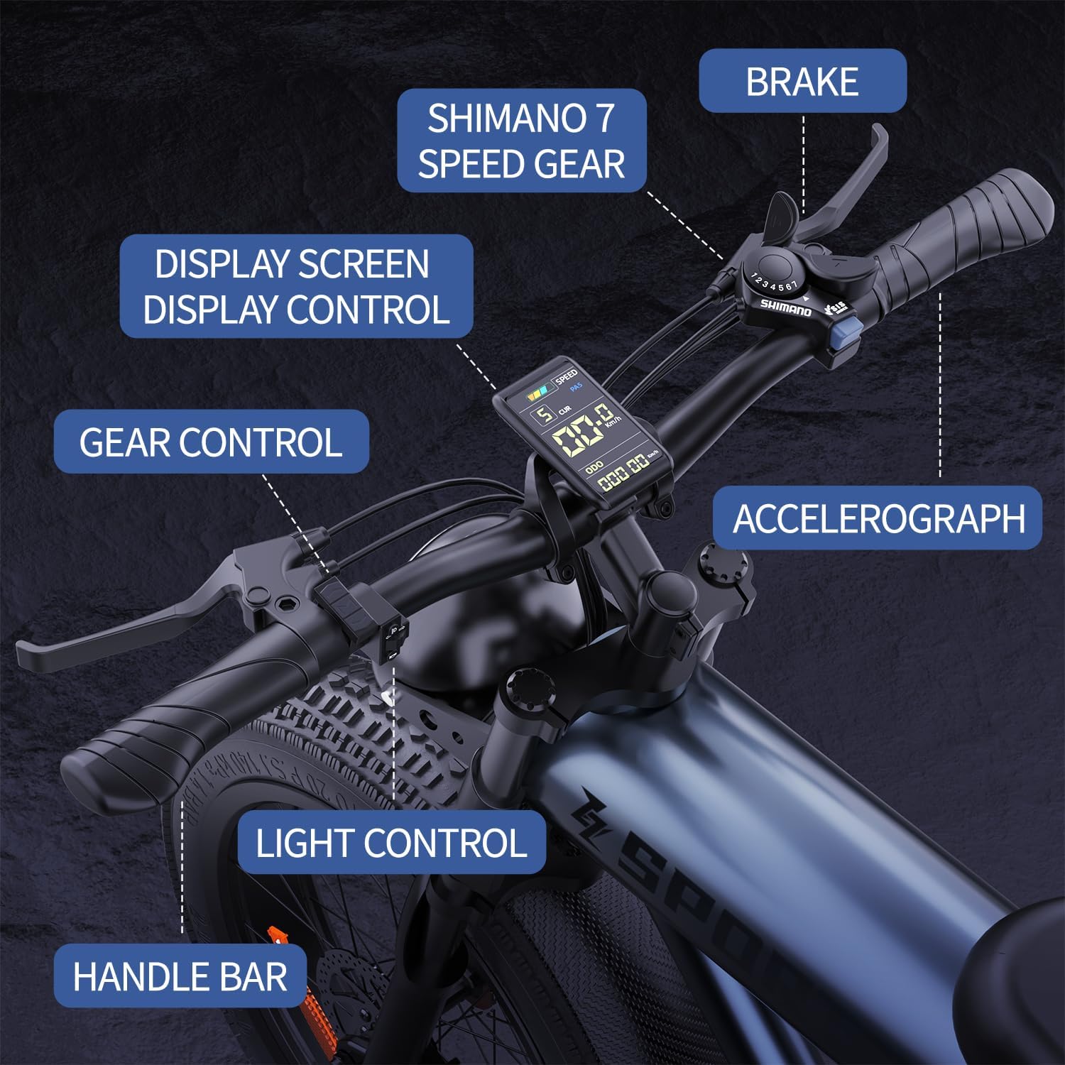 AZHAR 750W Electric Bike for Adult, 20