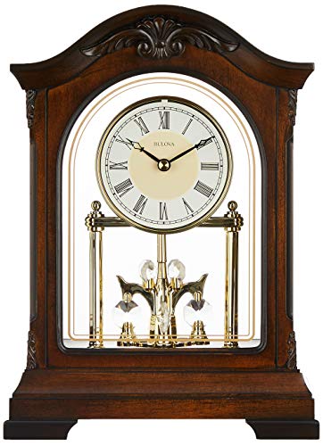 Bulova B1845 Durant Chiming Clock, Walnut