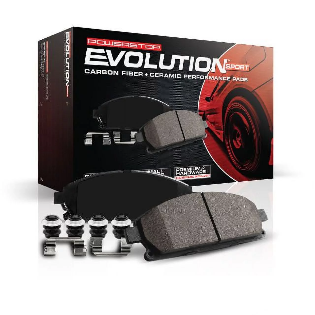 Power Stop Front Z23 Evolution Carbon-Fiber Ceramic Brake Pads Z23-050