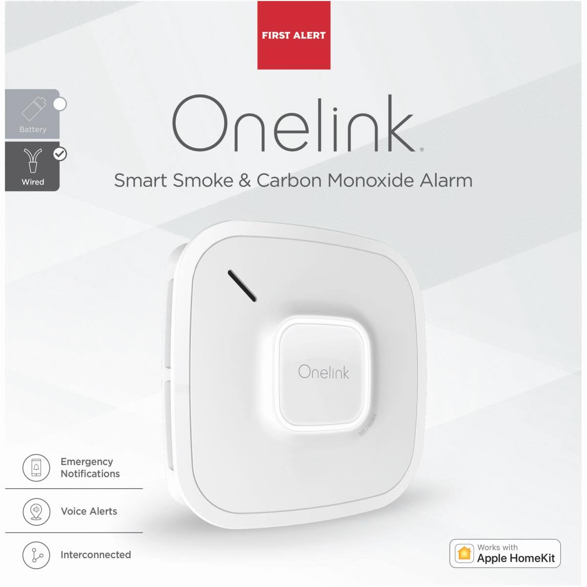 First Alert Onelink Smart Smoke and Carbon Monoxide Alarm (Hardwired)