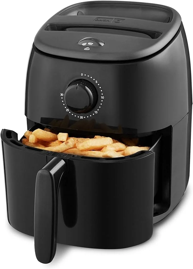 Open Box DASH Tasti-Crisp Electric Air Fryer Oven 2.6 Qt. DCAF200GBBK02 - BLACK