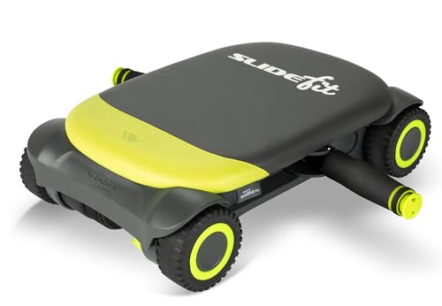 WONDER CORE Slide Fit, Ab Roller Board with 4 Wheels, Automatic Rebound Abdominal Wheel for Core Workout, Ab Exercise Equipment, Abdominal Exerciser, Heroboard Fitness Rolling Board with Knee Pad