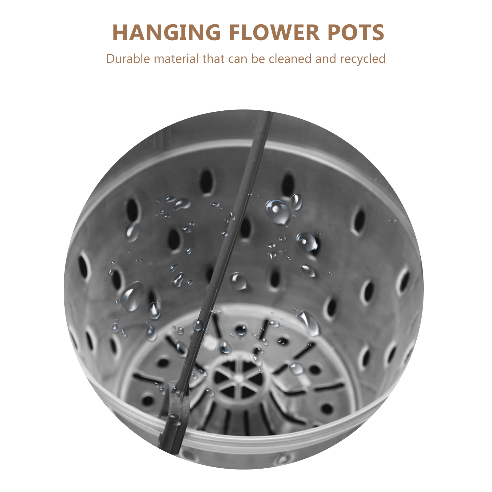 5 Sets Hanging Flower Pot Planter Phalaenopsis PP Material Pots Root Control