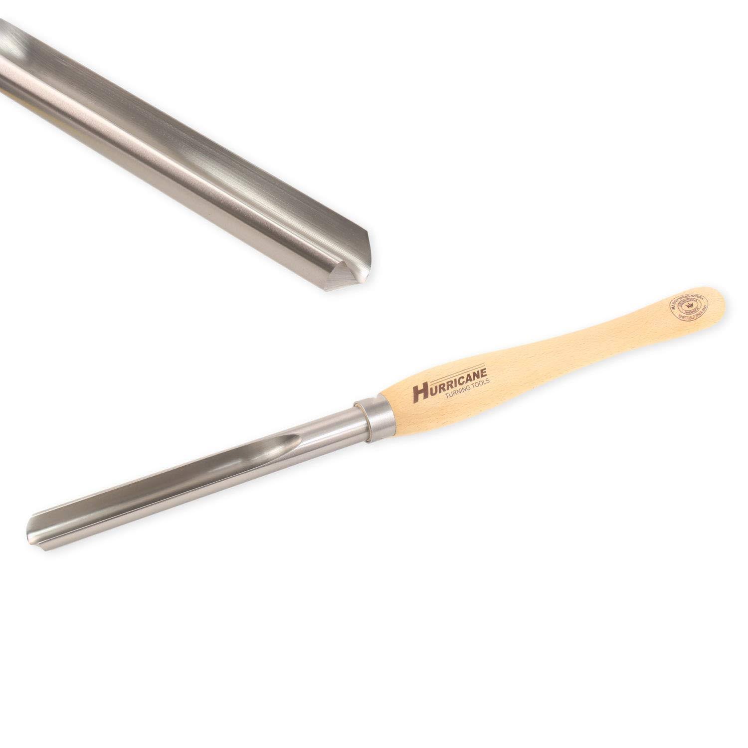 Hurricane Turning Tools, HTT-243W, M2 HSS, 1x22 Bowl Gouge (3/4x22 Flute) for Woodturning