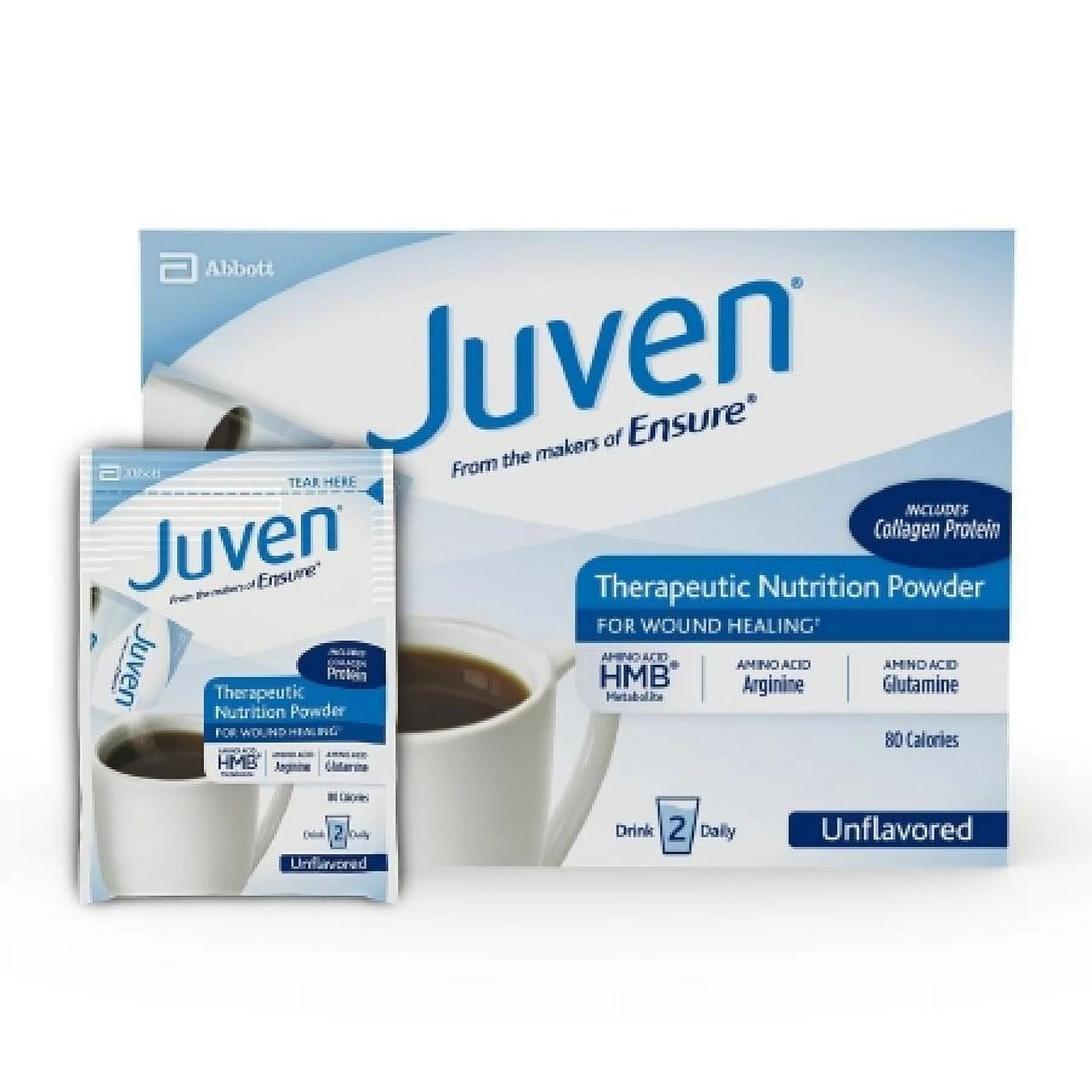 Juven Therapeutic Nutrition Powder, Unflavored, 0.82 ounce Individual Packet, 30 Count