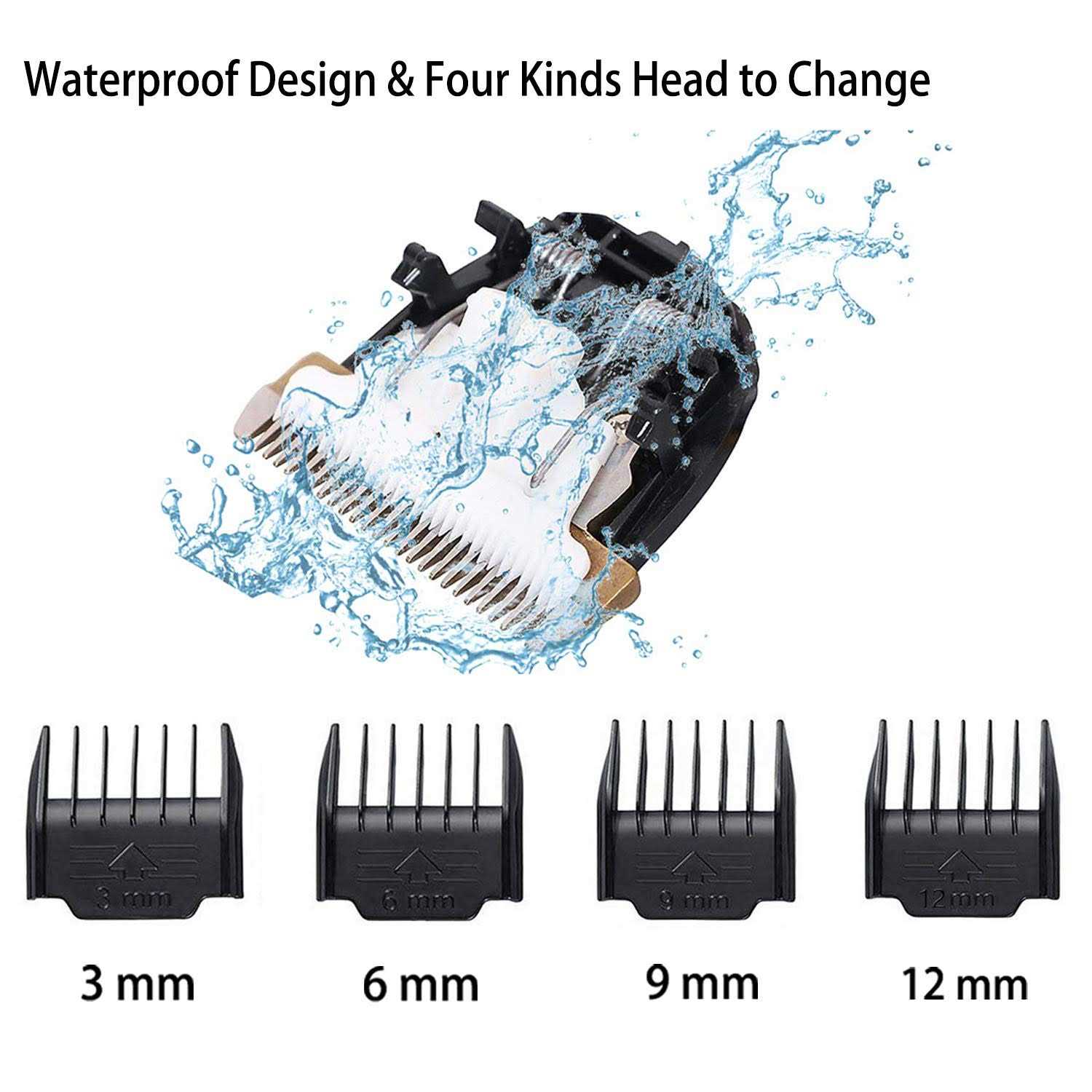 Highdas Dog Grooming Kit Clippers Low Noise Electric Quiet Rechargeable Cordless - Pet Supplies online store