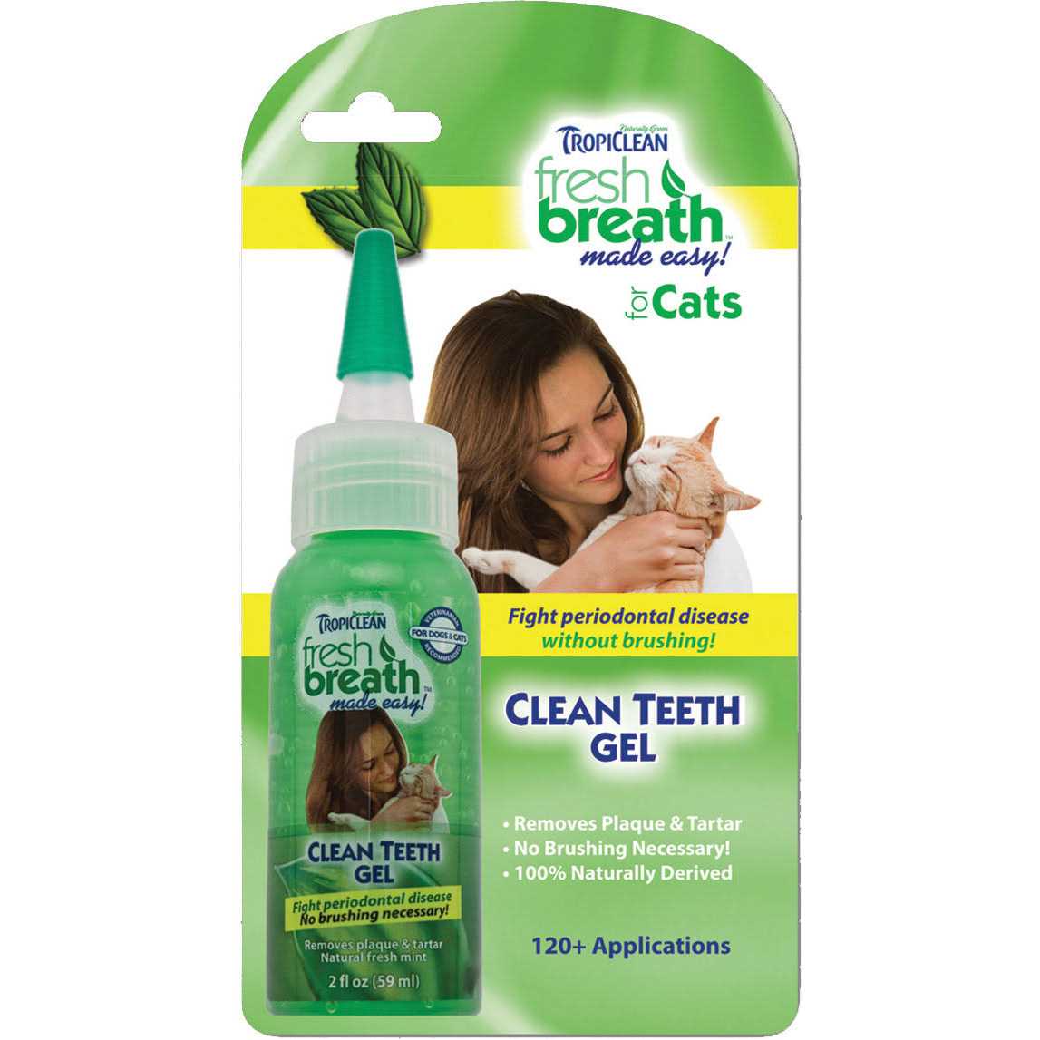 TropiClean Fresh Breath Clean Teeth Gel for Cats - Pet Supplies online store