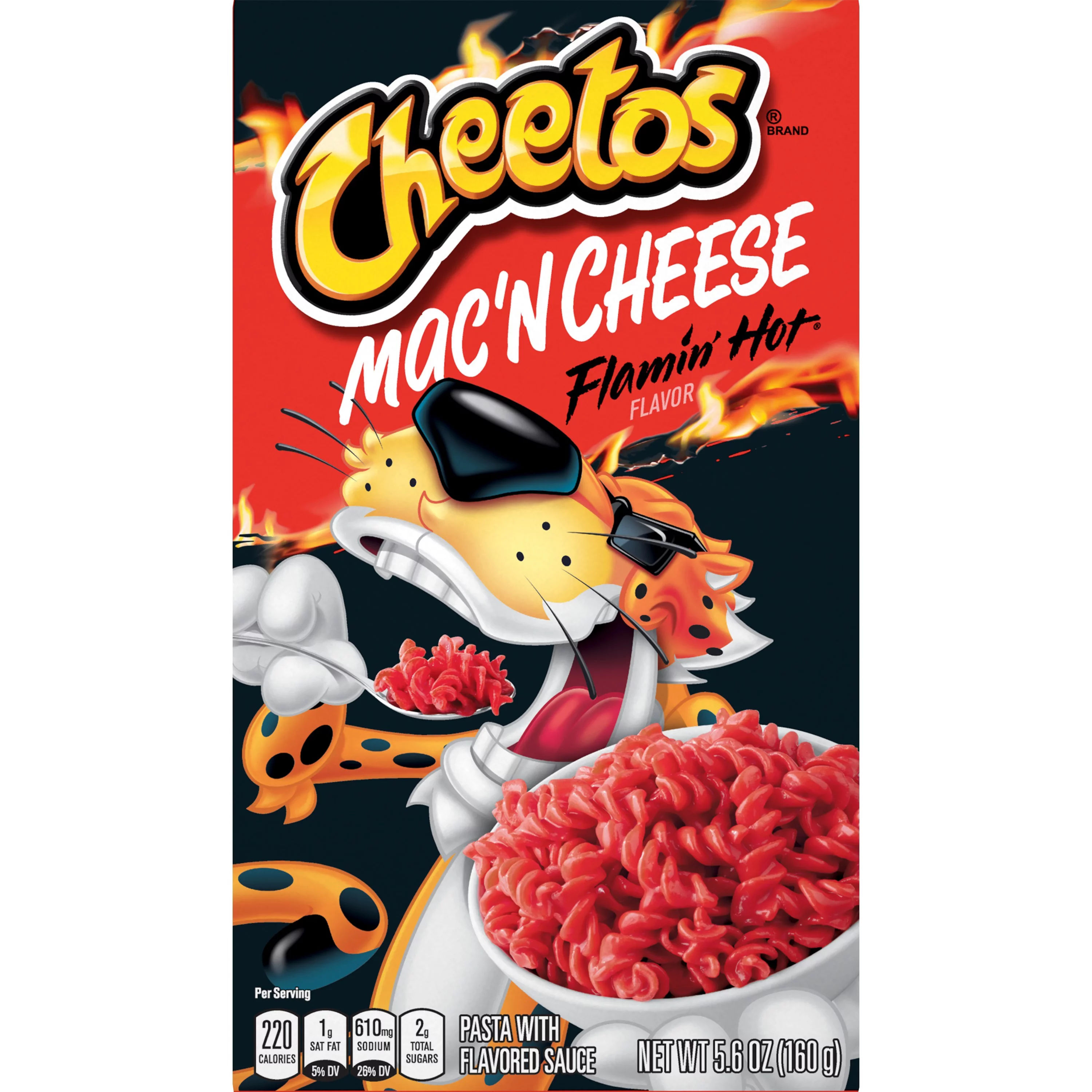 Cheetos Mac 'N Cheese, Flamin' Hot Flavor, 5.6 oz Boxes, 12 Ct