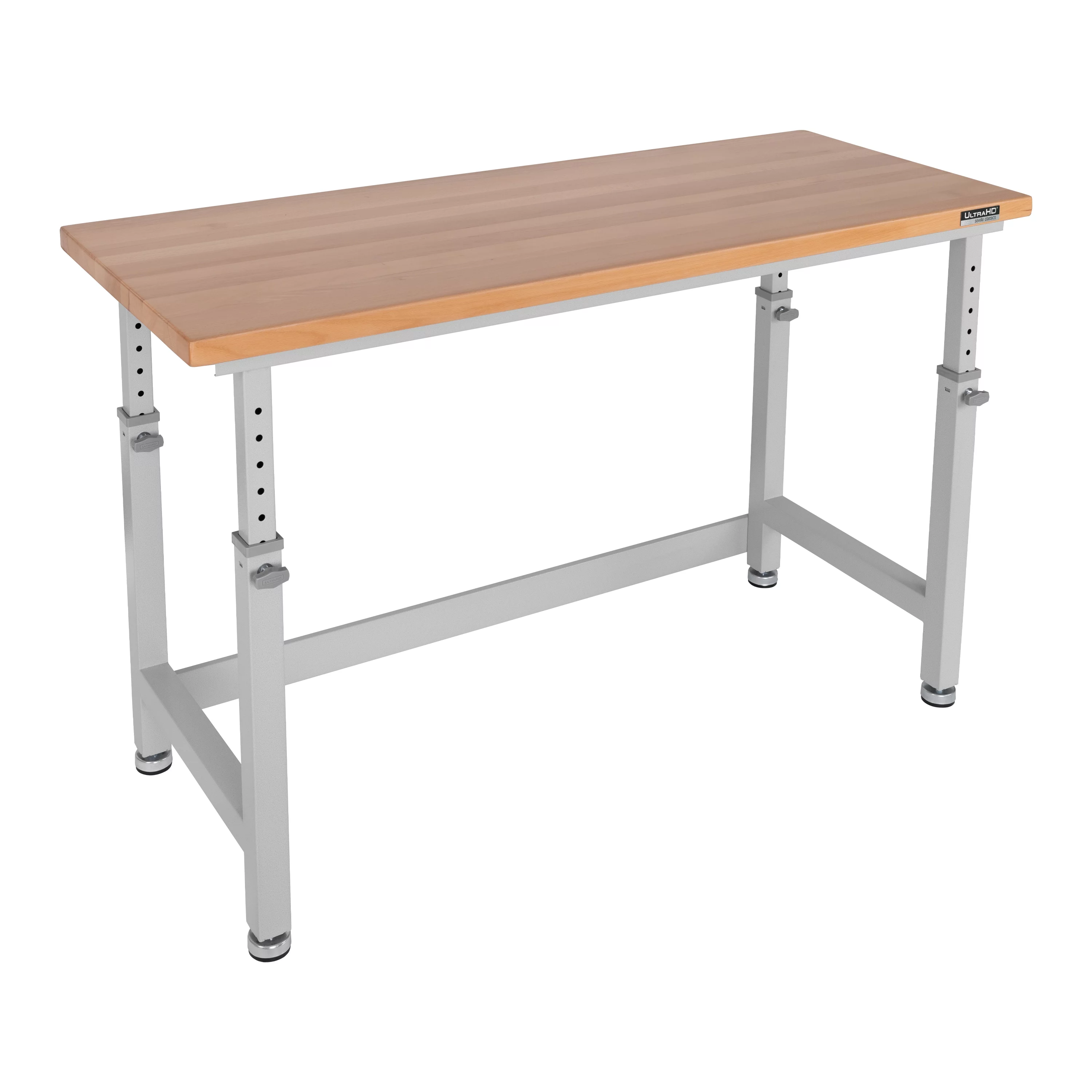 Seville Classics UltraHD Heavy Duty Workbench Table w/ Solid Wood Top, 1000 lbs. Weight Capacity Workstation for Garage, Warehouse, Workshop, Granite, 60