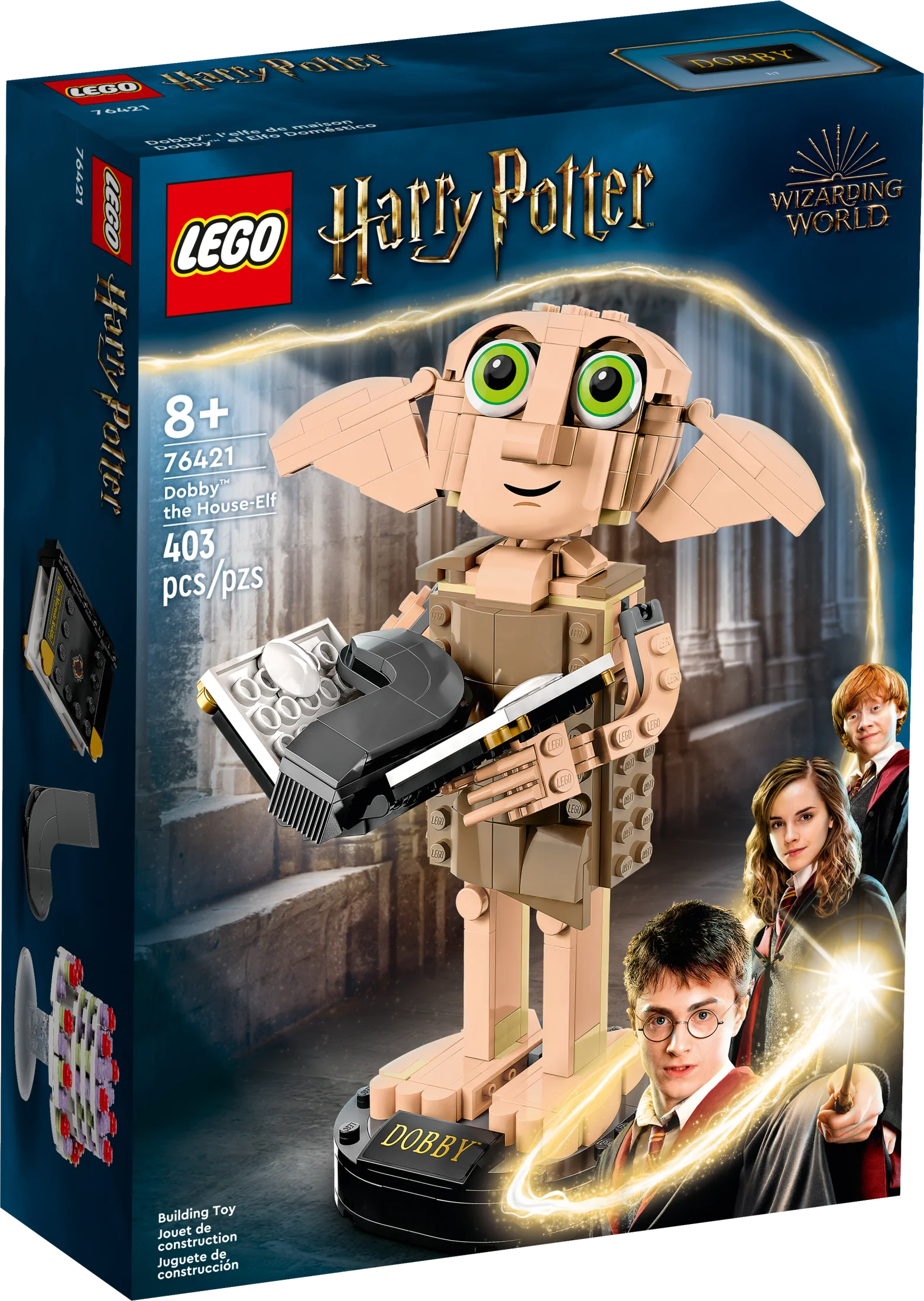 LEGO Harry Potter Dobby the House-Elf Building Toy Set; Perfect Birthday Gift for 8 year old Boys, Girls, and Kids; Authentically Detailed Build and Display Model of a Beloved Character, 76421