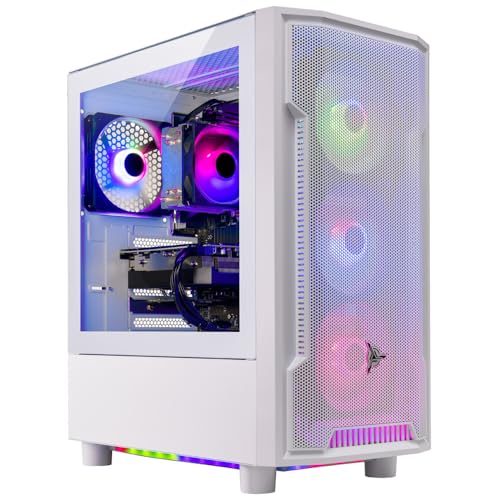 Skytech Archangel Gaming PC Desktop, Intel i5 13400F 2.5 GHz (4.6GHz Turbo Boost), NVIDIA RTX 4060 8GB GDDR6, 2TB SSD, 32GB DDR5 RAM 5200 RGB, 650W Gold PSU, Wi-Fi, Win 11 Home