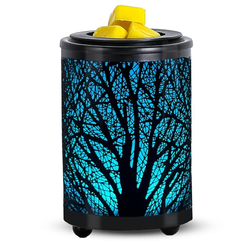 Wax Warmer Wrought Iron Crystal Wax Melt Warmer Electric Oil Burner Wax Melt for Gifts & Decor, Home, Office, SPA,Bedroom