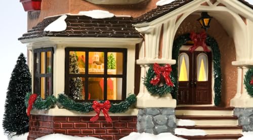 Department 56 Porcelain Snow Village Christmas at Grandma's Lit House