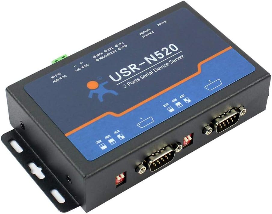 Double Serial Device RS232 RS485 RS422 Ethernet Server Modbus Multi-host Polling Pack of 2