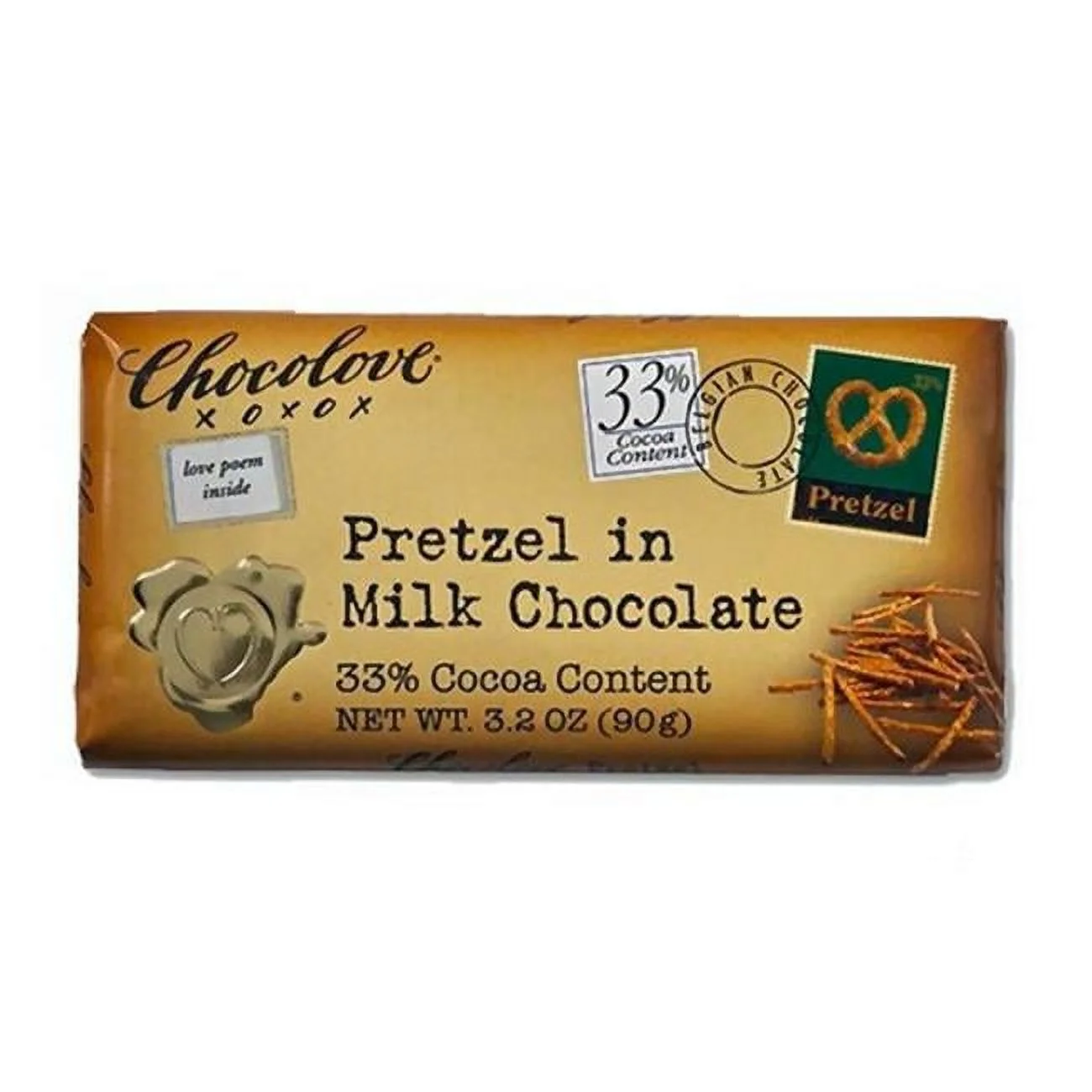 Pretzel Milk Chocolate - 12x2.9OZ - Brown
