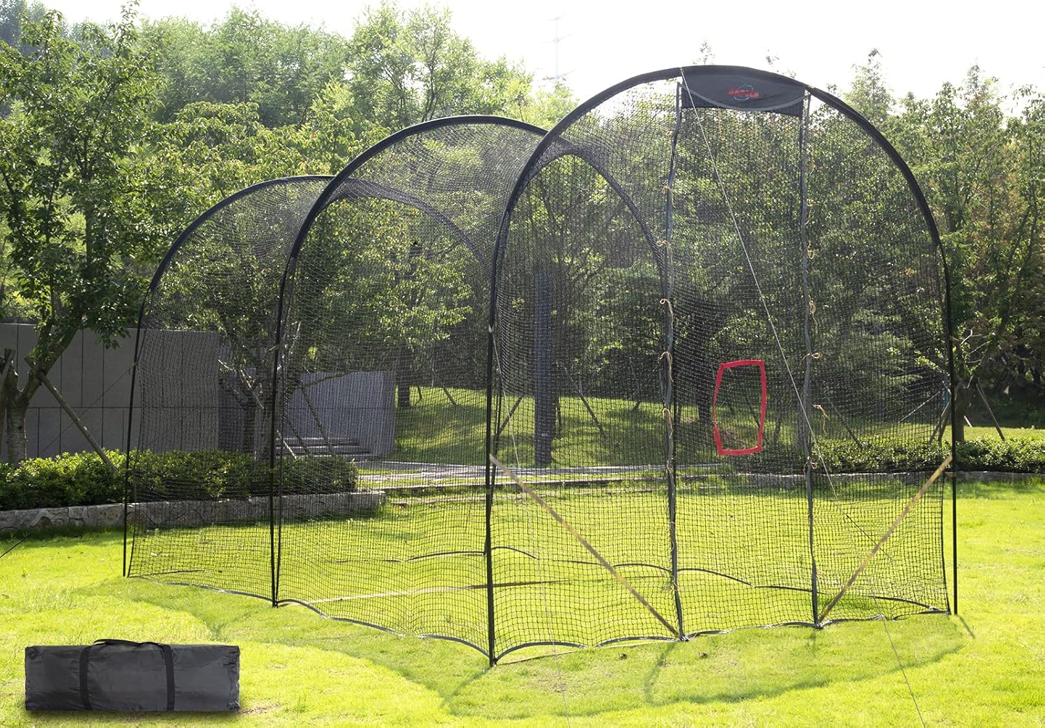 Kapler Batting Cage Baseball Softball, Batting Net Backyard Baseball Softball Training Equipment, Large Batting Cage Net with Steel Frame & Net.