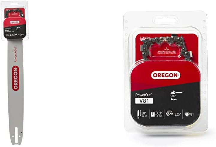 Oregon 20-Inch Chainsaw Bar and 81 Drive Link Chainsaw Chain Combo for Stihl Chainsaws