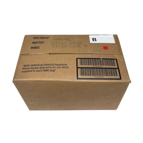 Wornick Meals Ready to Eat, 2027 Inspection Random case Date or Better, Emergency Food Supply, Survival Camping Outdoor Meals 12 Pack (A & B Case Bundle, 2, Count)