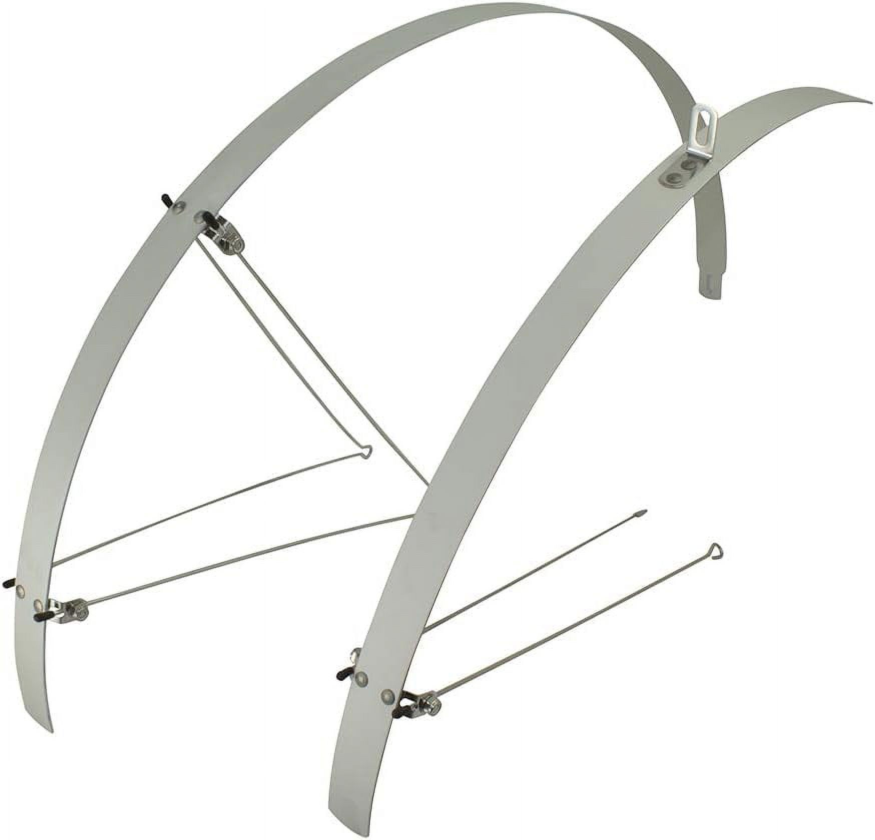 700C Smooth Alloy Fender Set Fit 25/28 Silver Fixie MTB