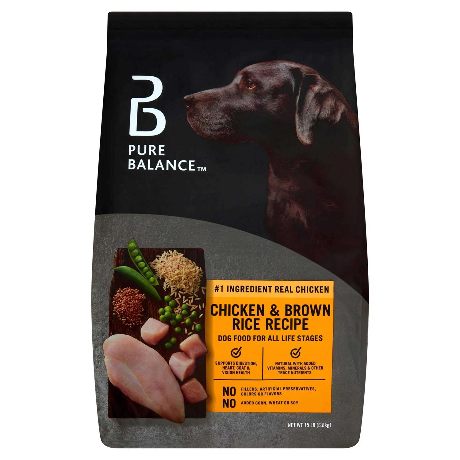 Pure Balance Chicken and Brown Rice Recipe Dry Dog Food - Pet Supplies online store