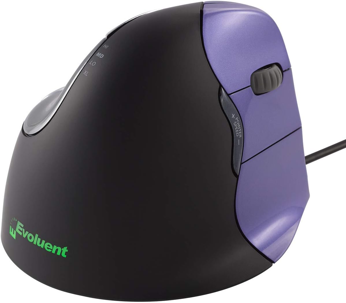 Evoluent VM4R VerticalMouse 4 Right Hand Ergonomic Mouse with Wired USB Connection (Regular Size)
