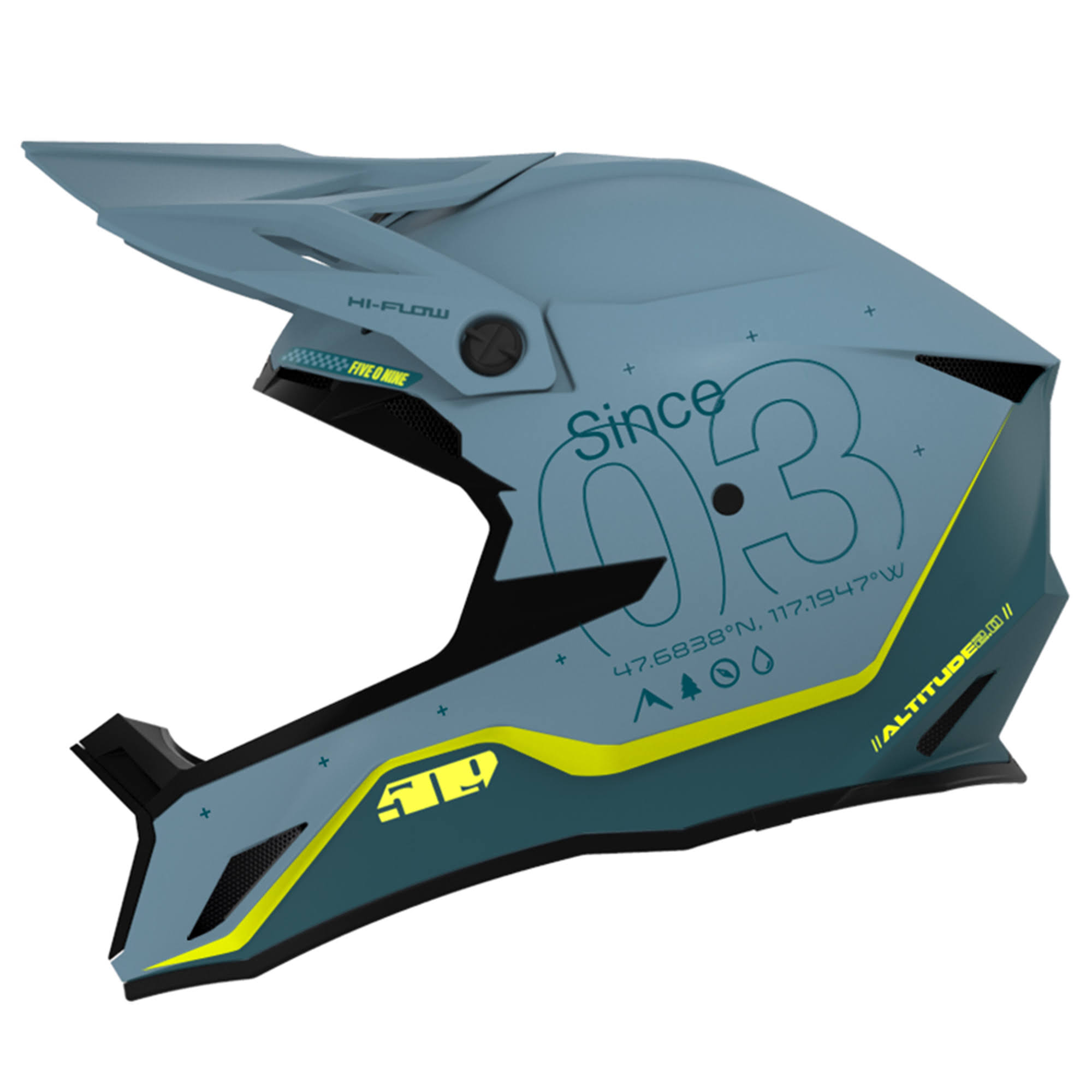 509 Altitude 2.0 Offroad Helmet (Sharkskin - Large)