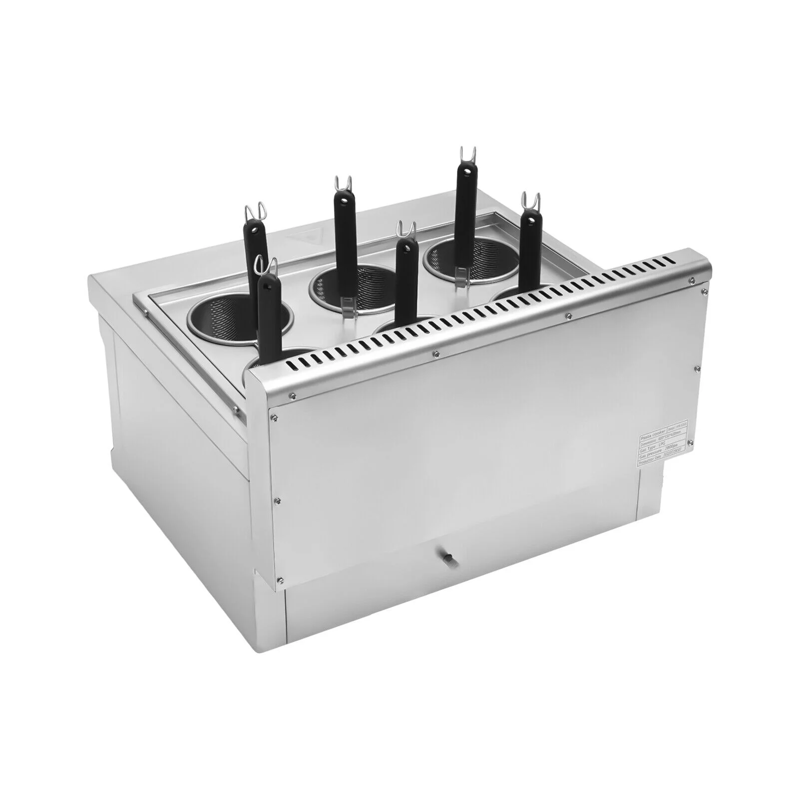 6 Basket Commercial Propane Gas Noodle Pasta Desktop Cooker Ramen Cooker