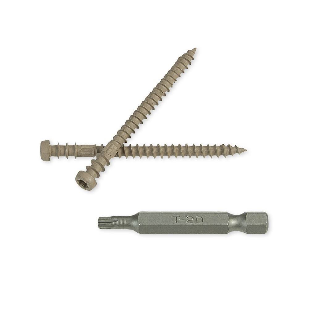 TimberTech TOPLoc Face Fastening System for Decking - Epoxy Coated Carbon Steel - 1750 - Light Gray