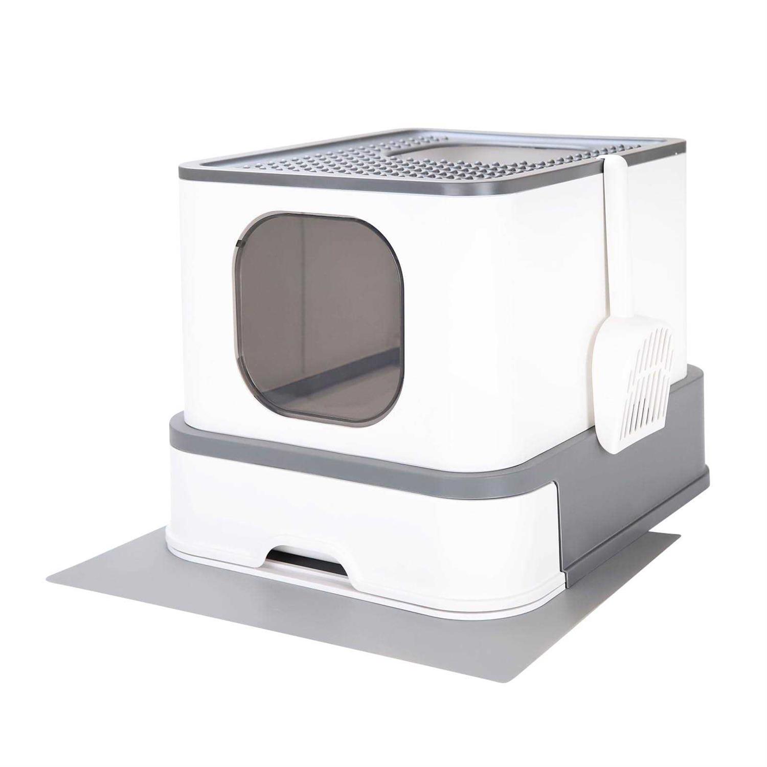 RIZZARI Millions Sold Wordwide Cat Litter Box Large Top Entry Anti-Splashing Litter Box with Lid - Pet Supplies online store