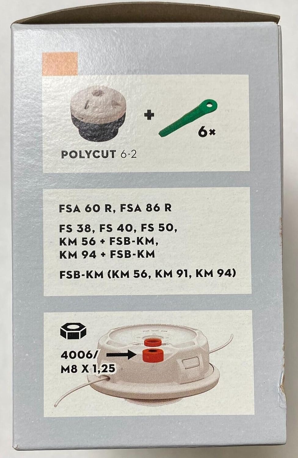 PolyCut 6-2 Trimmer Head 4006-710-2137,Replacement for STIHL OEM, black