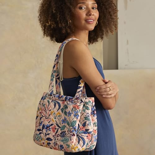 Vera Bradley Women's Cotton Multi-Compartment Shoulder Satchel Purse