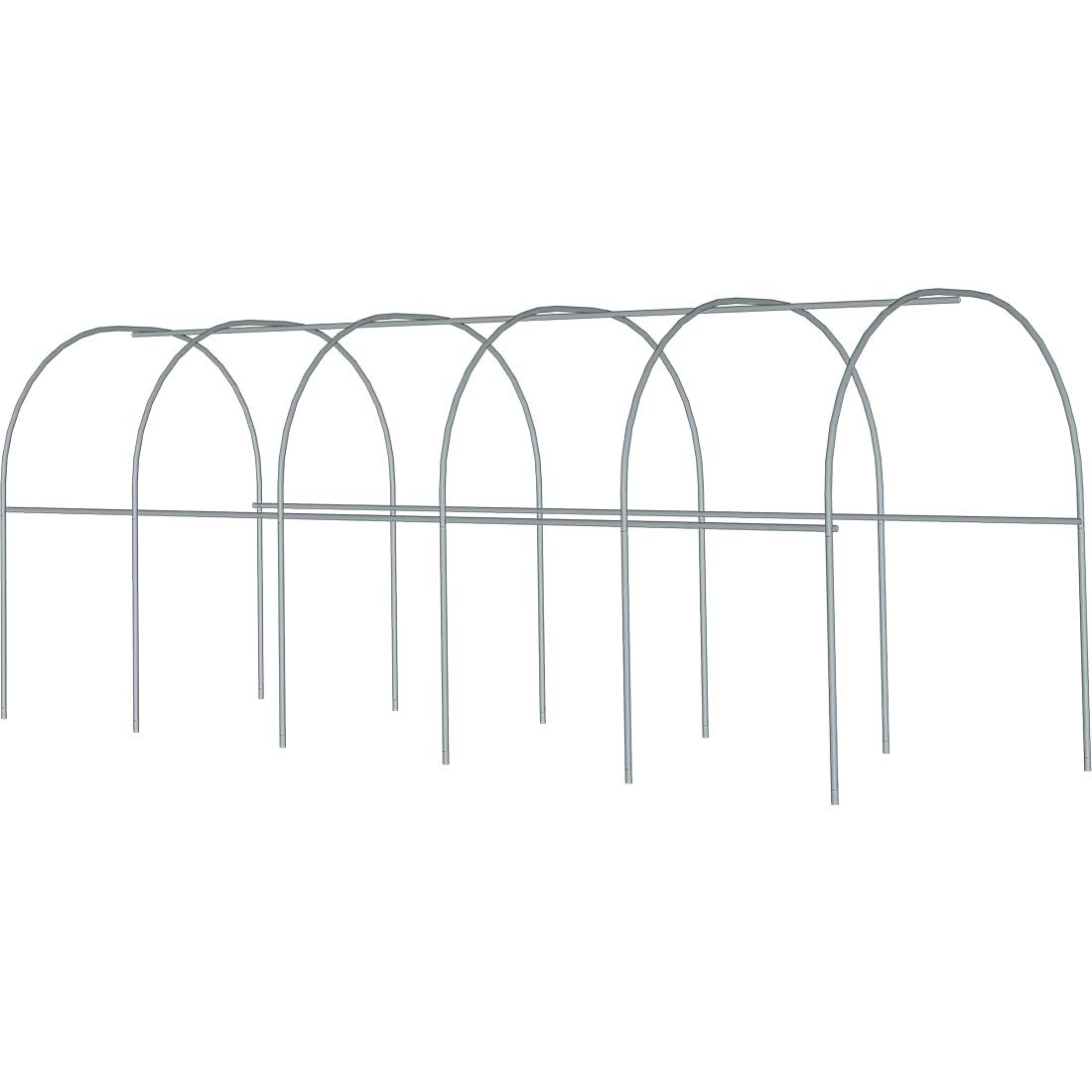 ShelterTech Round High Tunnel Greenhouse, 8 ft. x 4 ft. x 8 ft. 6 in. Frame Only