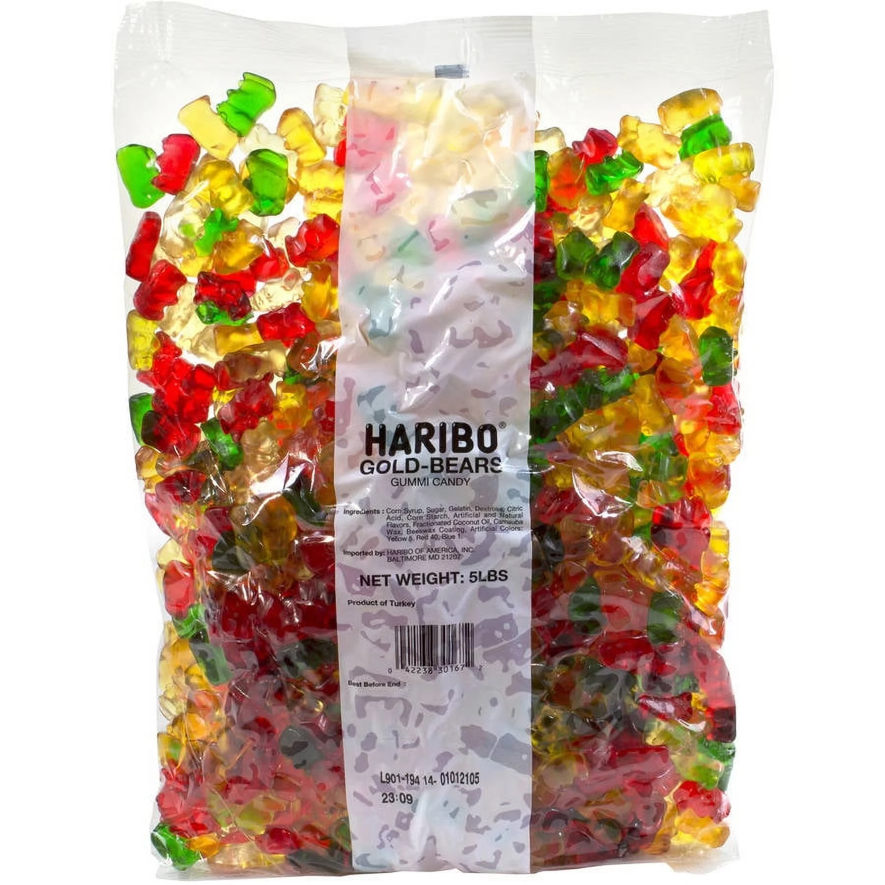Haribo, Gold-Bears Gummi Candy, 5 Lb