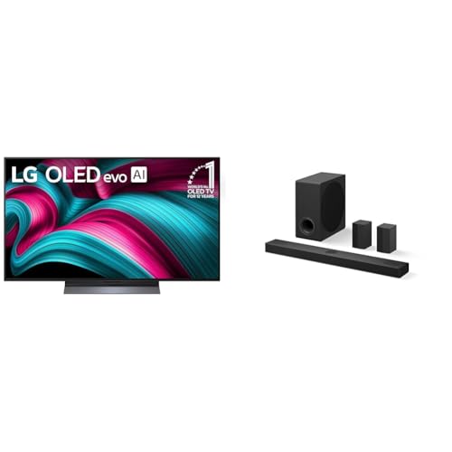 LG 55-Inch Class OLED evo AI 4K C5 Series Smart TV w/Dolby Atmos, Dolby Vision, HDR10, AI Super Upscaling 4K, Filmmaker Mode, Wow Orchestra, Alexa Built-in (OLED55C5PUA, 2025)