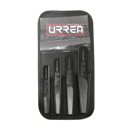 Urrea 9501A Straight Flute Pipe Extractor Set 4pc