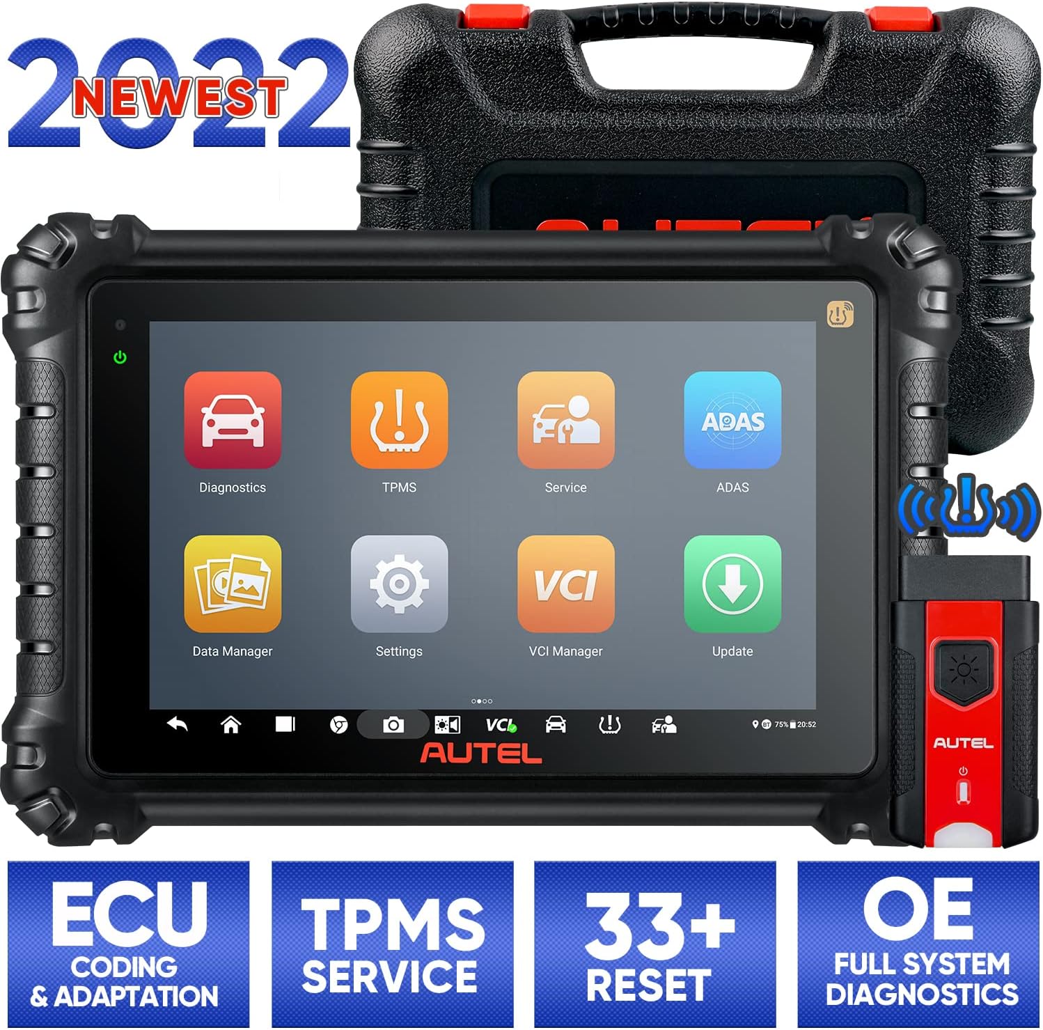 Autel MaxiSYS MS906 Pro-TS Diagnostics Scanner Tool: Upgrade of MS906TS/ MS906BT/ MK906BT/ MS906, OE All Systems Diagnostics & Complete TPMS Function, Key Coding, Bi-Directional Control, 31+ Services