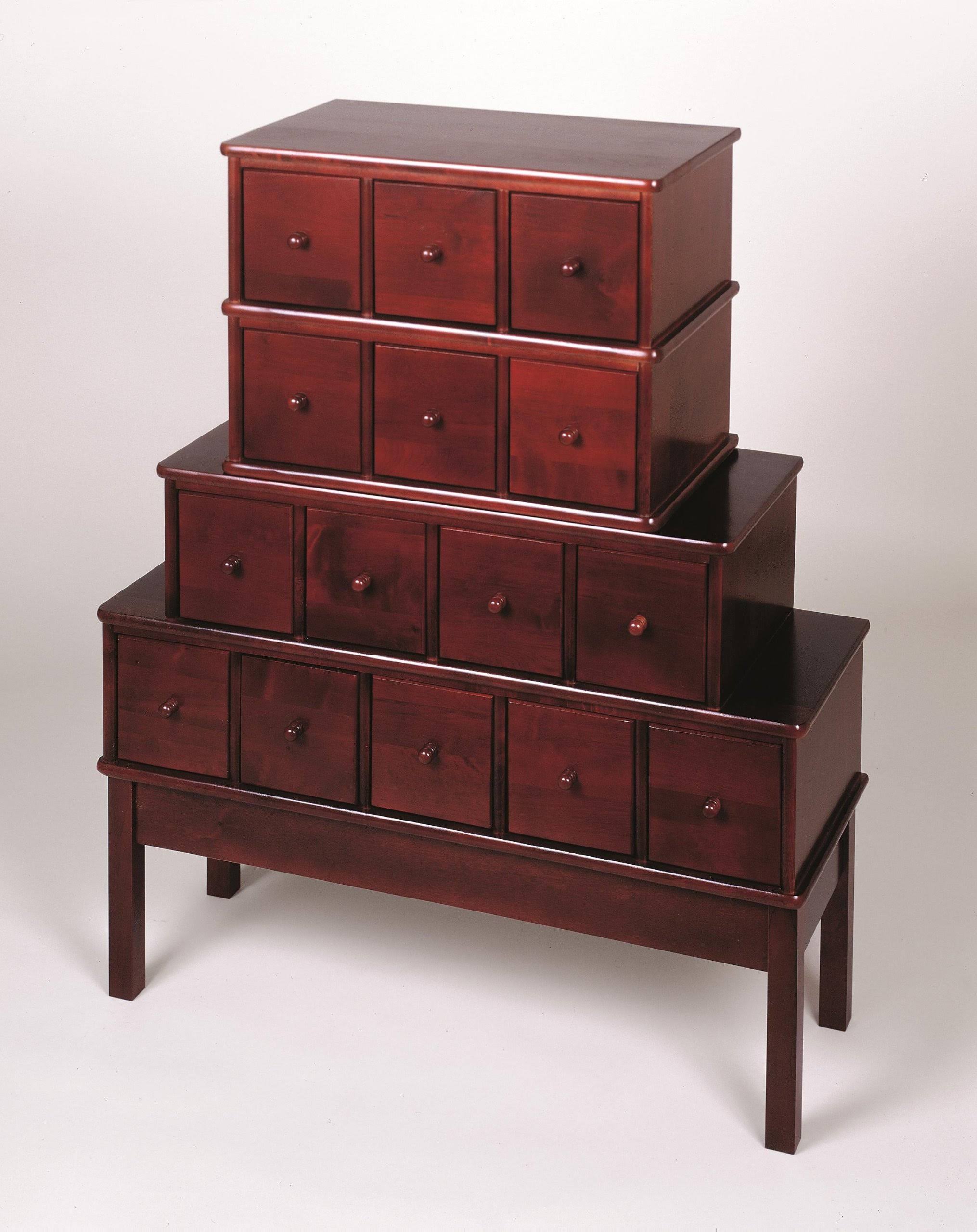 Leslie Dame CD/DVD Storage Cabinet in Cherry