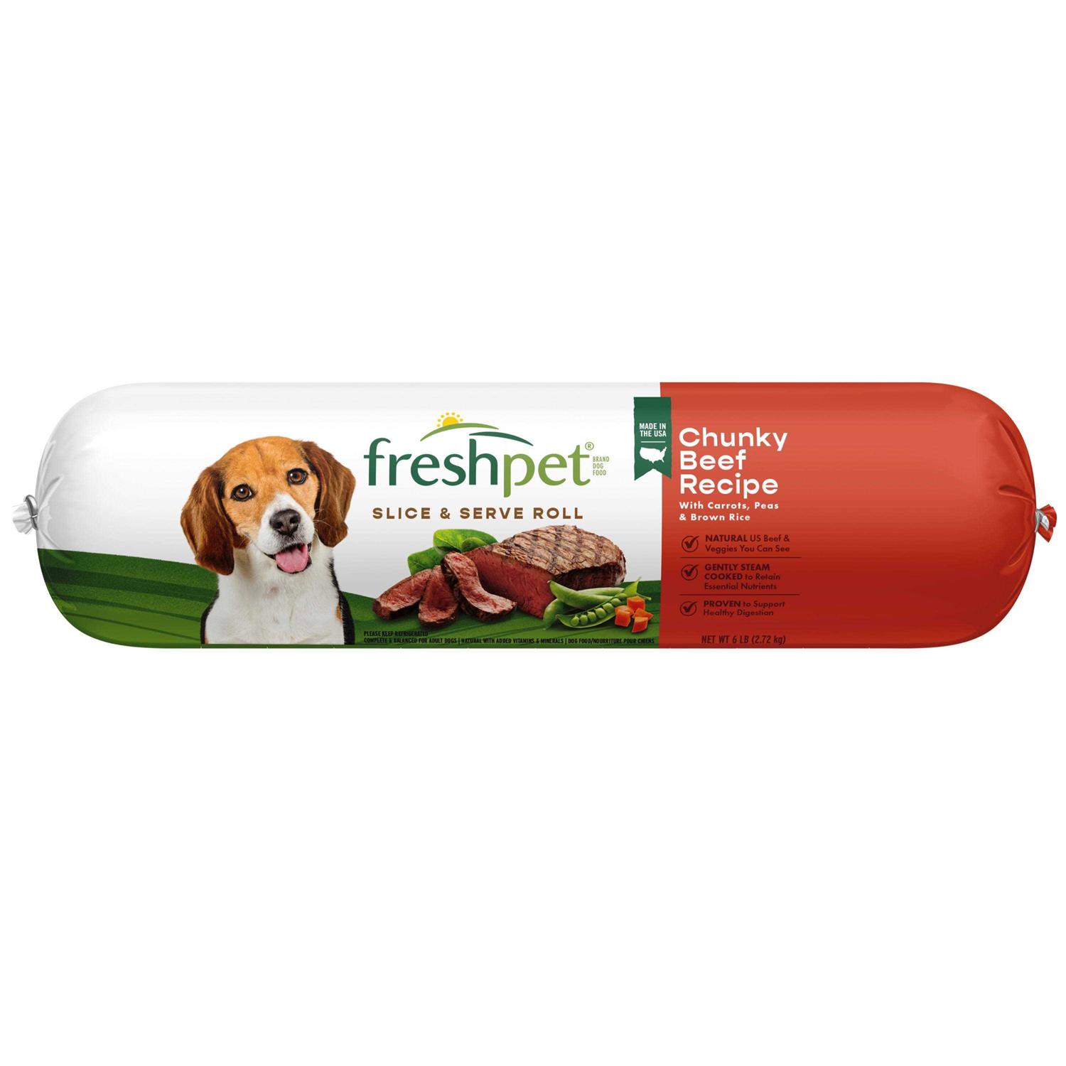 Freshpet Dog Food Chunky Beef Recipe - Pet Supplies online store