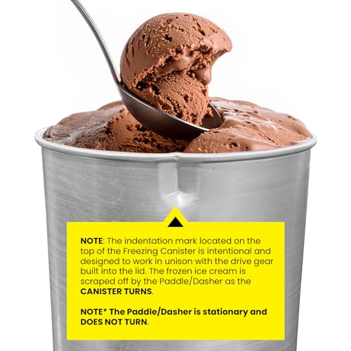 Elite Gourmet 4Qt Electric Ice Cream Maker EIM350 Delicious Homemade Ice Cream, Gelato, Sorbet, Frozen Yogurt, 4Qt Aluminum Freezing Cannister, Durable Plastic Ice Bucket, Powerful 50W, Periwinkle