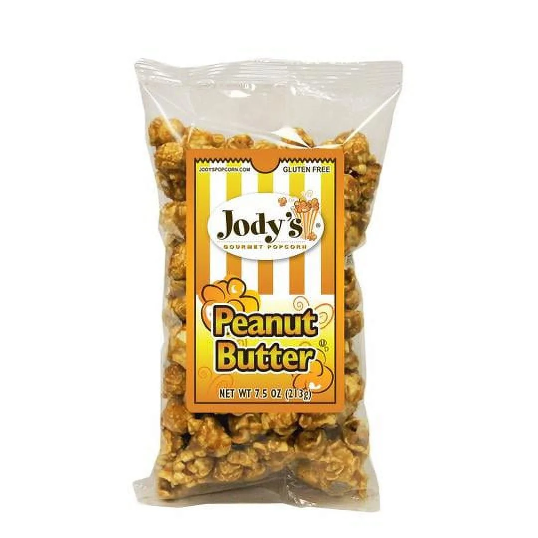 Jody's Gourmet Popcorn- Peanut Butter (Tin of 8 Bags)