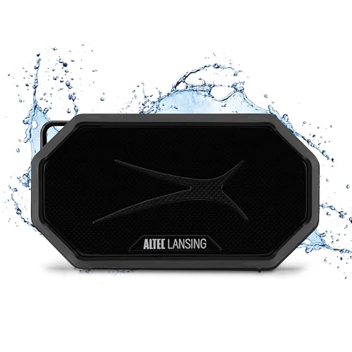 Altec Lansing Portable Bluetooth Speaker HYDRAMINI 2.0, IP67 Waterproof, Portable Speaker, 12h Playtime, Wireless Pairing, USB-C Quick Charge, Magnetic Bluetooth Speaker, Voice Assistant Integration