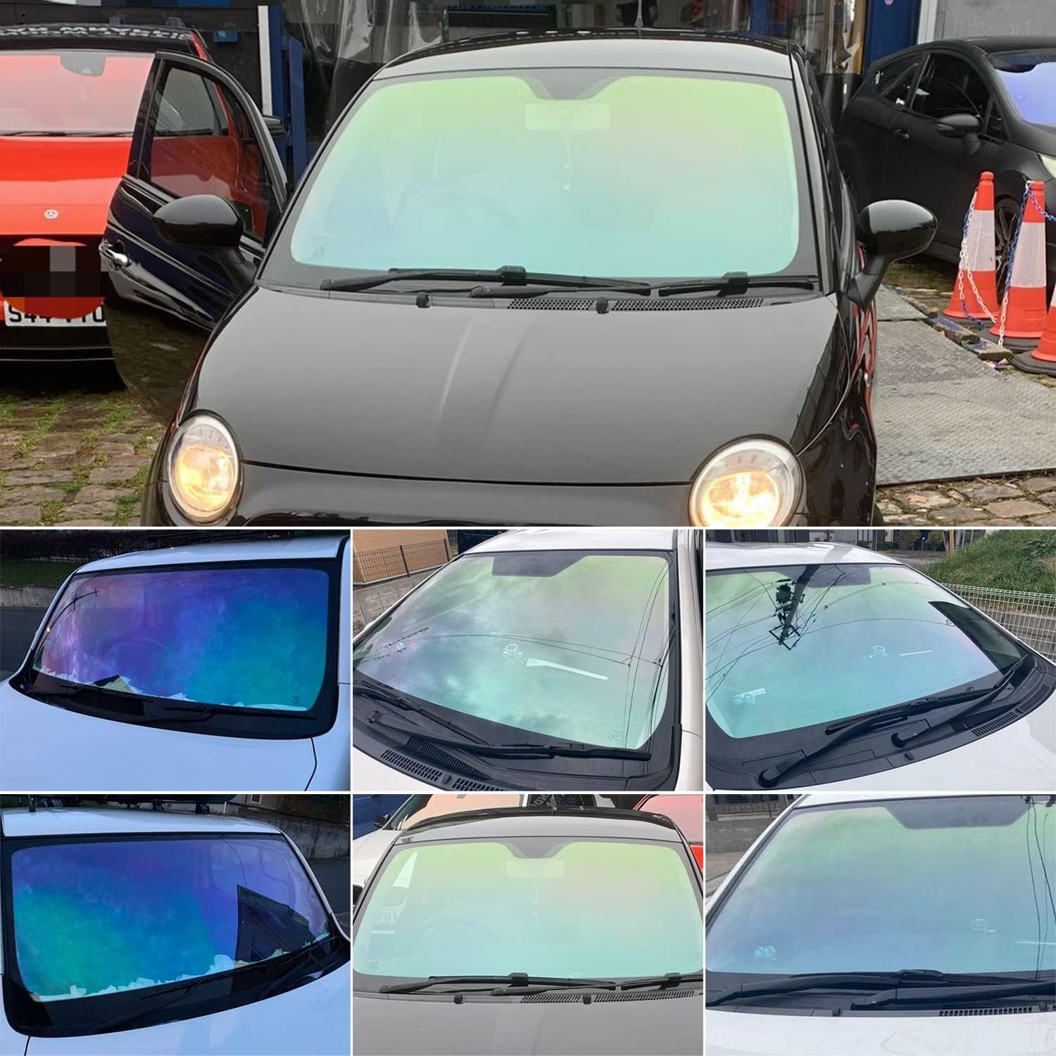TOYOCO Window Tint Film for Cars, Car Window Tint Chameleon Color, 70% VLT Car Shade Front Windshield, Heat & UV Block and Scratch Resistant, Blackout Window Film Auto Car 29.29