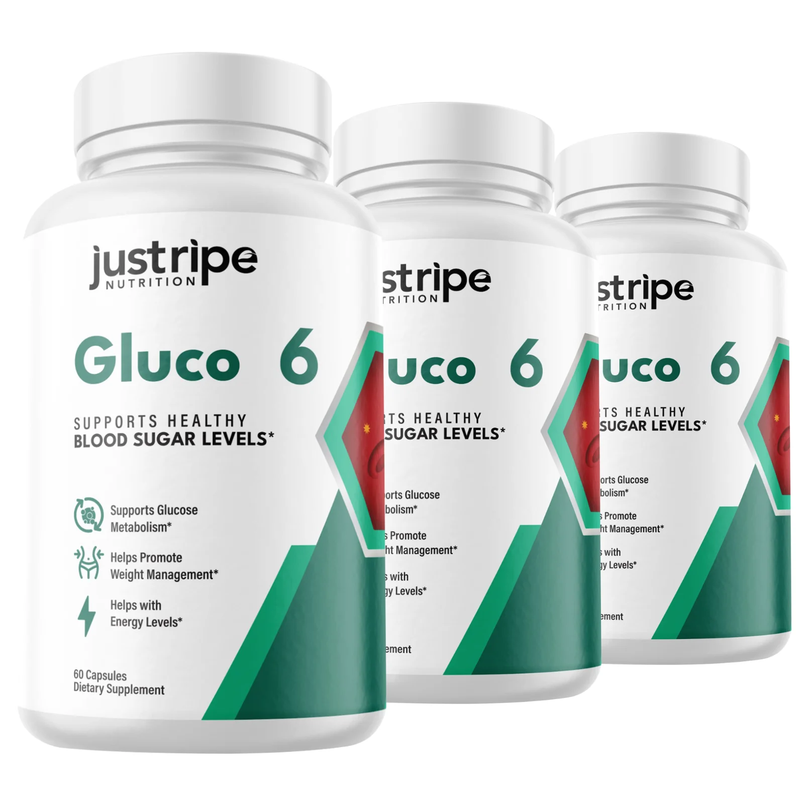 3 Pack Gluco6 Supplement Advanced Formula Supports Healthy Blood Levels -60 Caps