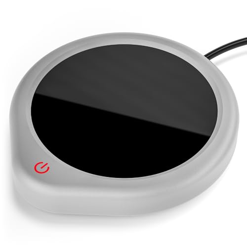 Coffee Mug Warmer, Cup Warmer for Desk with Auto Shut Off Smart Temperature Settings, Electric Beverage Tea Water Milk Heater for All Cups and Mugs, Heating Plate Candle Wax Warmer