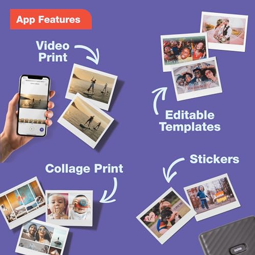 Fujifilm Instax Link Wide Printer - Mocha Gray