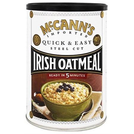 McCann&s Quick and Easy Steel Cut Oats, 12 Canisters (24 oz Each)