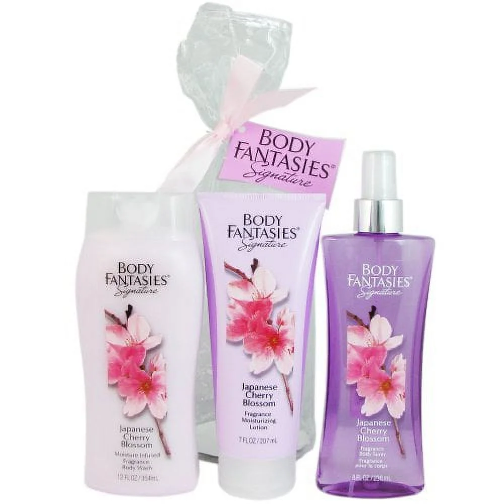 Body Fantasies Signature Japanese Cherry Blossom 3 Piece Gift Set for Women