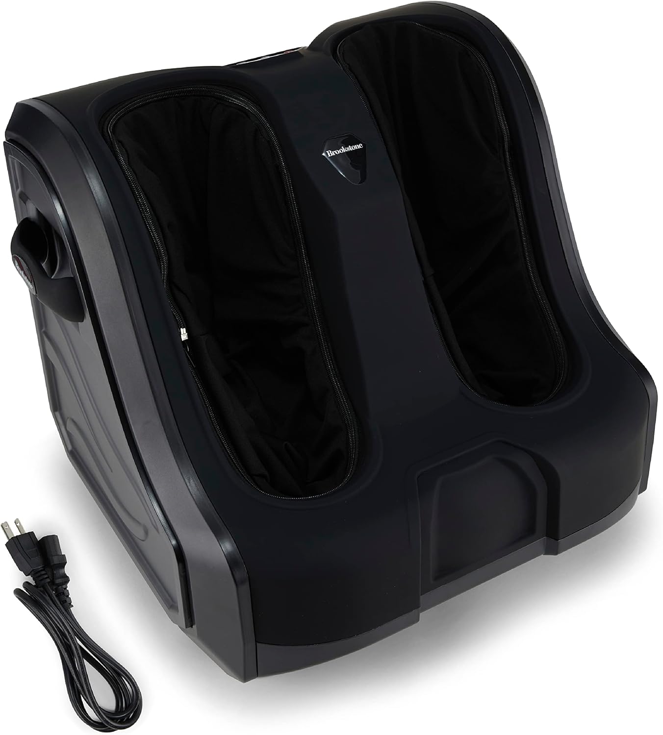 Brookstone Shiatsu Foot and Calf Massager with Air Compression and Soothing Heat - 2 Massage Modes, 1 Heat Level, Auto Shut-Off, AC Power